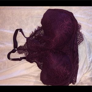 High neck lacy bralette